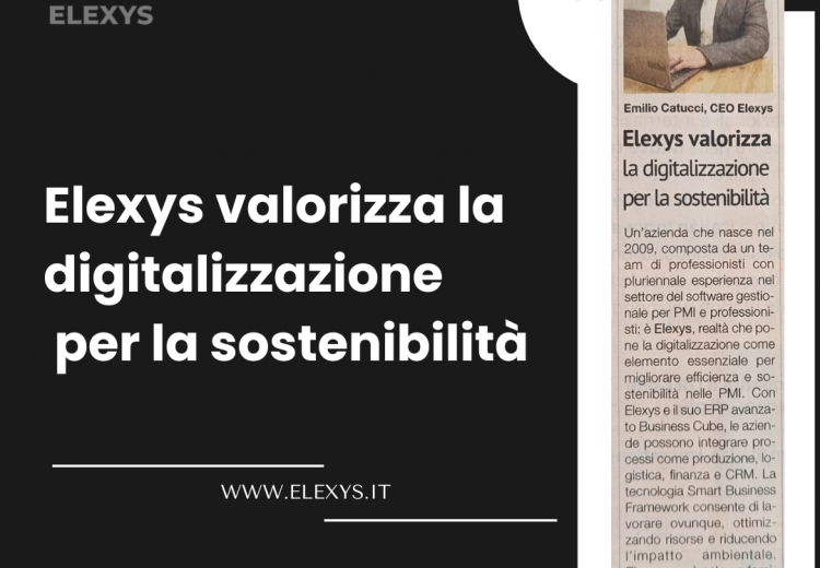 Elexys su Il Sole 24 Ore